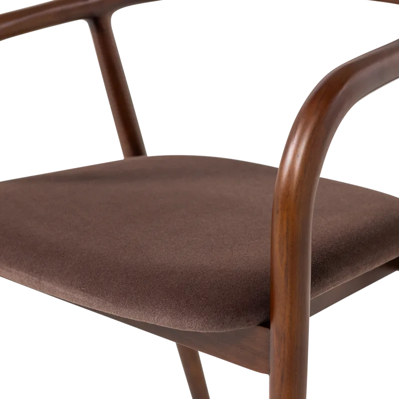 Spisebordsstol Bran med armlæn - Brun - Møbler - Stole & lænestole - Spisebordsstole & køkkenstole