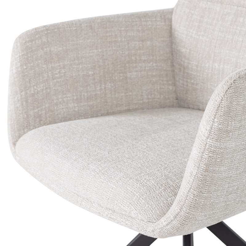 Spisebordsstol Grant med drejefunktion - Natur melange - Møbler - Stole & lænestole - Spisebordsstole & køkkenstole