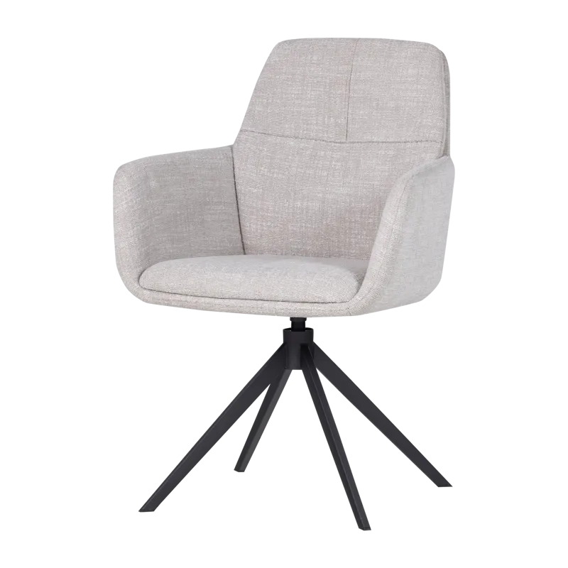 Spisebordsstol Grant med drejefunktion, Natur melange