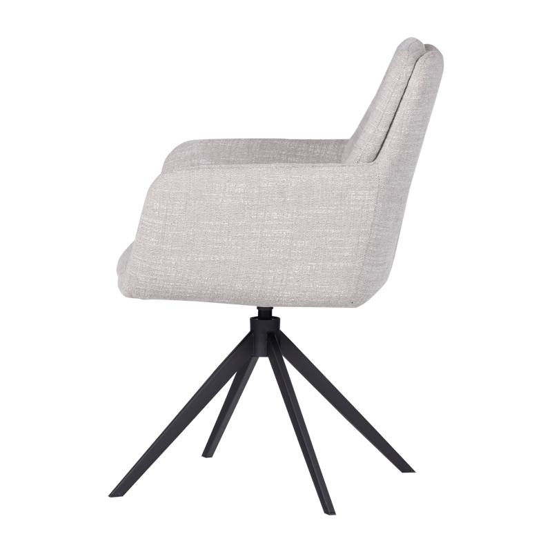 Spisebordsstol Grant med drejefunktion - Natur melange - Møbler - Stole & lænestole - Spisebordsstole & køkkenstole