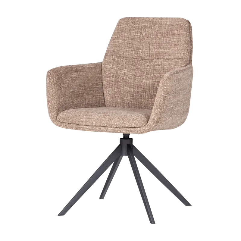 Spisebordsstol Grant med drejefunktion, Sand melange