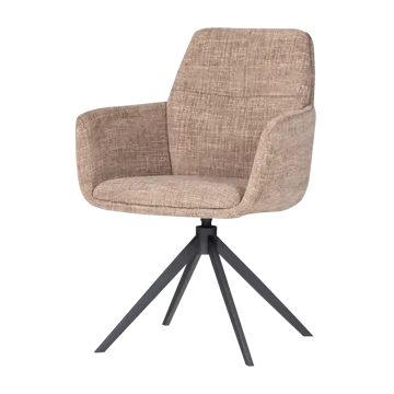Spisebordsstol Grant med drejefunktion - Sand melange - Møbler - Stole & lænestole - Armstole