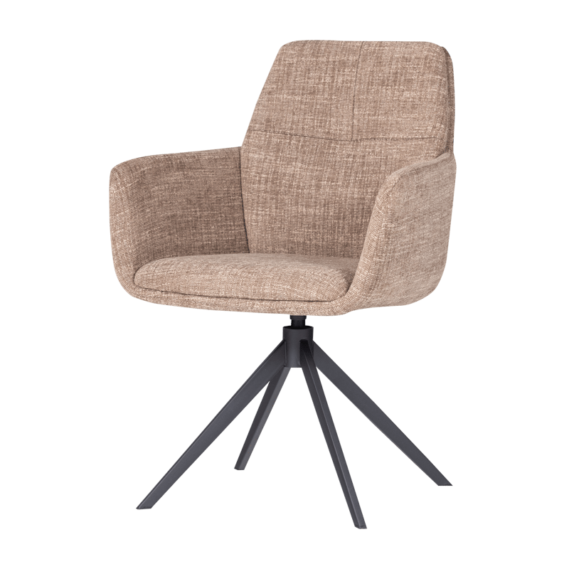 Spisebordsstol Grant med drejefunktion, Sand melange