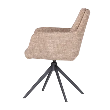 Spisebordsstol Grant med drejefunktion - Sand melange - Møbler - Stole & lænestole - Armstole