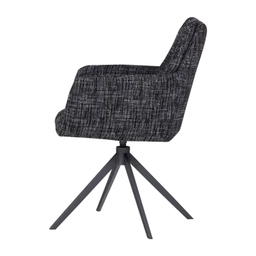 Spisebordsstol Grant med drejefunktion - Sort - Møbler - Stole & lænestole - Armstole