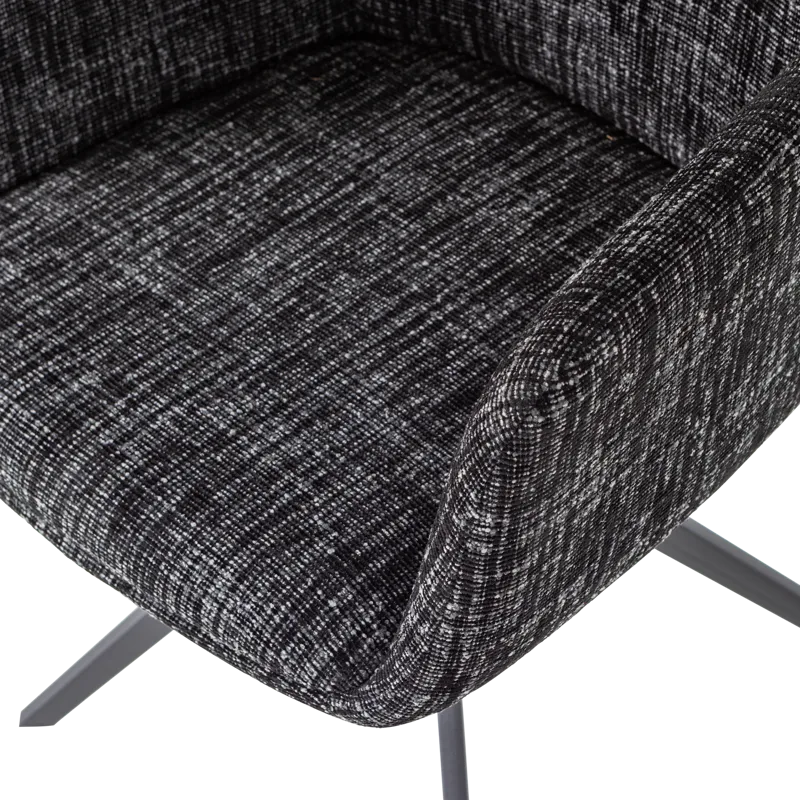 Spisebordsstol Grant med drejefunktion - Sort - Møbler - Stole & lænestole - Spisebordsstole & køkkenstole