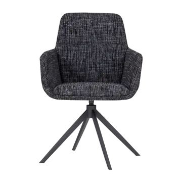 Spisebordsstol Grant med drejefunktion - Sort - Møbler - Stole & lænestole - Armstole