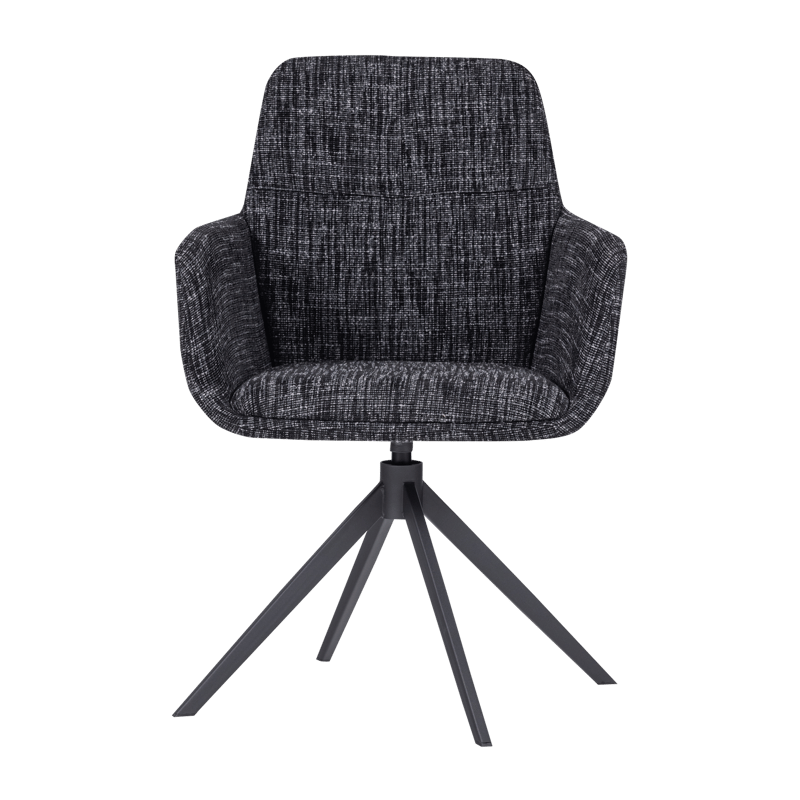 Spisebordsstol Grant med drejefunktion - Sort - Møbler - Stole & lænestole - Armstole