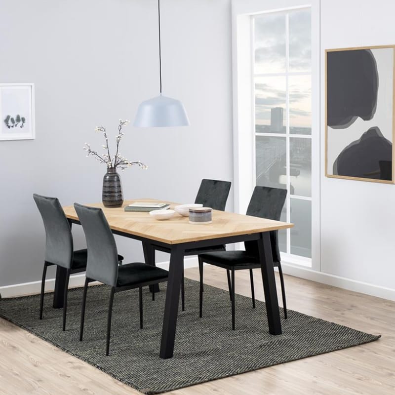 Spisebordsstol HOME4YOU Demina Grå - Grå - Møbler - Stole & lænestole - Spisebordsstole & køkkenstole