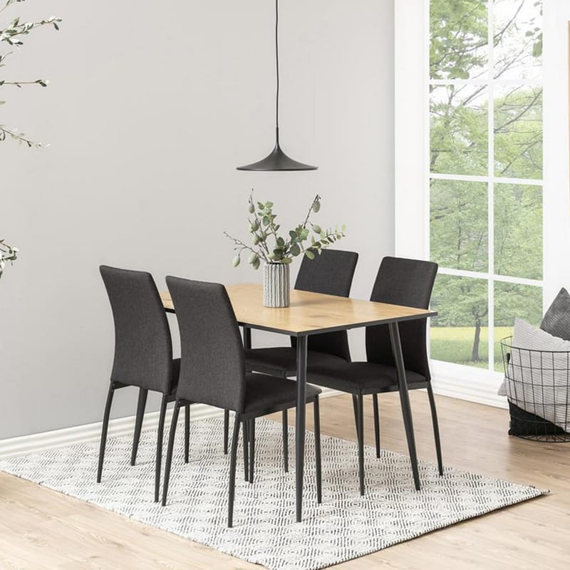 Spisebordsstol HOME4YOU Demina Mørkegrå - Mørkegrå - Møbler - Stole & lænestole - Spisebordsstole & køkkenstole