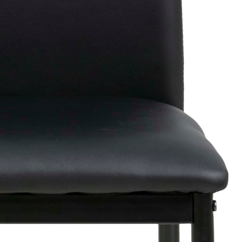 Spisebordsstol HOME4YOU Demina Sort PU - Sort - Møbler - Stole & lænestole - Spisebordsstole & køkkenstole