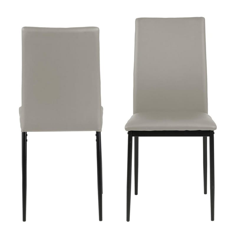 Spisebordsstol HOME4YOU Demina Taupe - Taupe - Møbler - Stole & lænestole - Spisebordsstole & køkkenstole