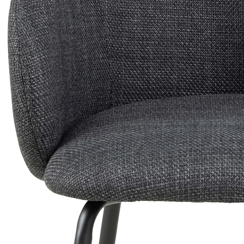 Spisebordsstol HOME4YOU Eleanor med armlæn, grå - Grå - Møbler - Stole & lænestole - Spisebordsstole & køkkenstole