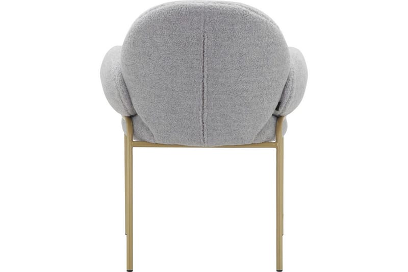 Spisebordsstol Iwama Sæt af 2 Lys Grå Teddy - Lys Grå Teddy - Møbler - Stole & lænestole - Spisebordsstole & køkkenstole