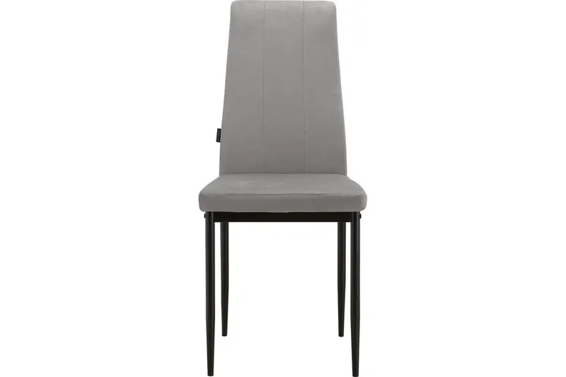 Spisebordsstol Kelly Grå, Velour - Grå, Velour - Møbler - Stole & lænestole - Spisebordsstole & køkkenstole
