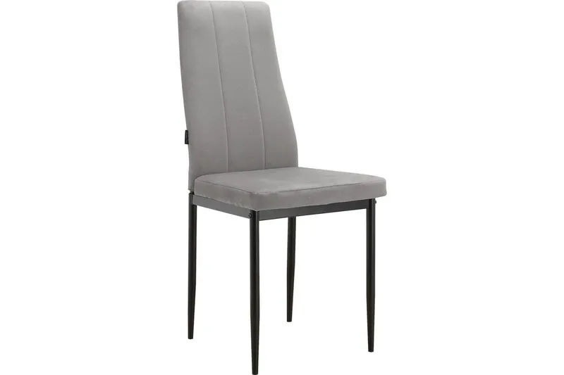 Spisebordsstol Kelly Grå, Velour, Grå, Velour