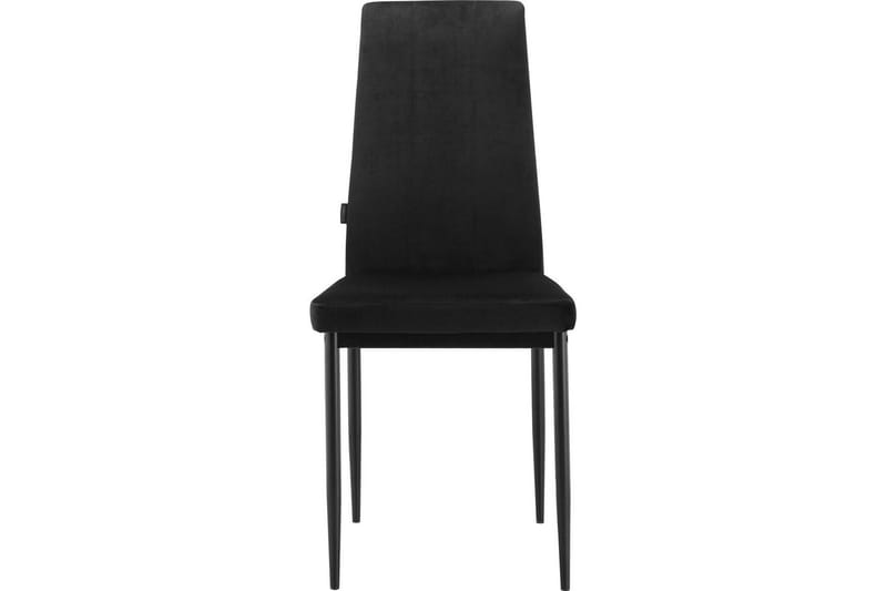 Spisebordsstol Kelly Sort, Velour - Sort, Velour - Møbler - Stole & lænestole - Spisebordsstole & køkkenstole