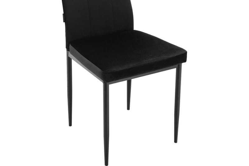 Spisebordsstol Kelly Sort, Velour - Sort, Velour - Møbler - Stole & lænestole - Spisebordsstole & køkkenstole