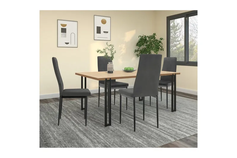 Spisebordsstol Kelly Sort, PU - Sort, PU - Møbler - Stole & lænestole - Spisebordsstole & køkkenstole