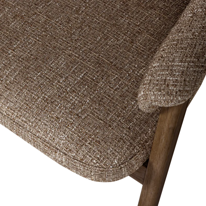 Spisebordsstol med armlæn Tunar - Brun melange - Møbler - Stole & lænestole - Armstole