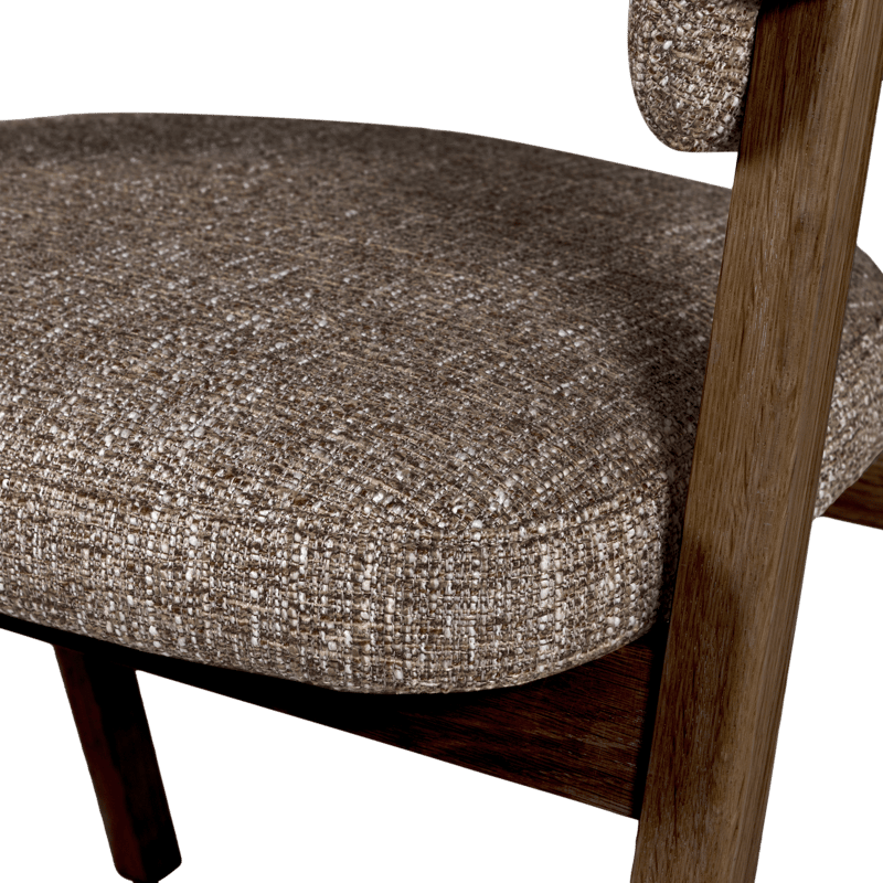 Spisebordsstol med armlæn Tunar - Brun melange - Møbler - Stole & lænestole - Spisebordsstole & køkkenstole