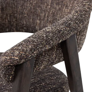 Spisebordsstol med armlæn Tunar - Mørkebrun - Møbler - Stole & lænestole - Armstole
