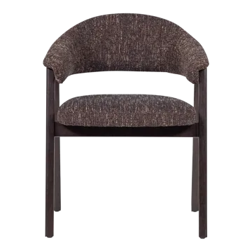 Spisebordsstol med armlæn Tunar - Mørkebrun - Møbler - Stole & lænestole - Armstole