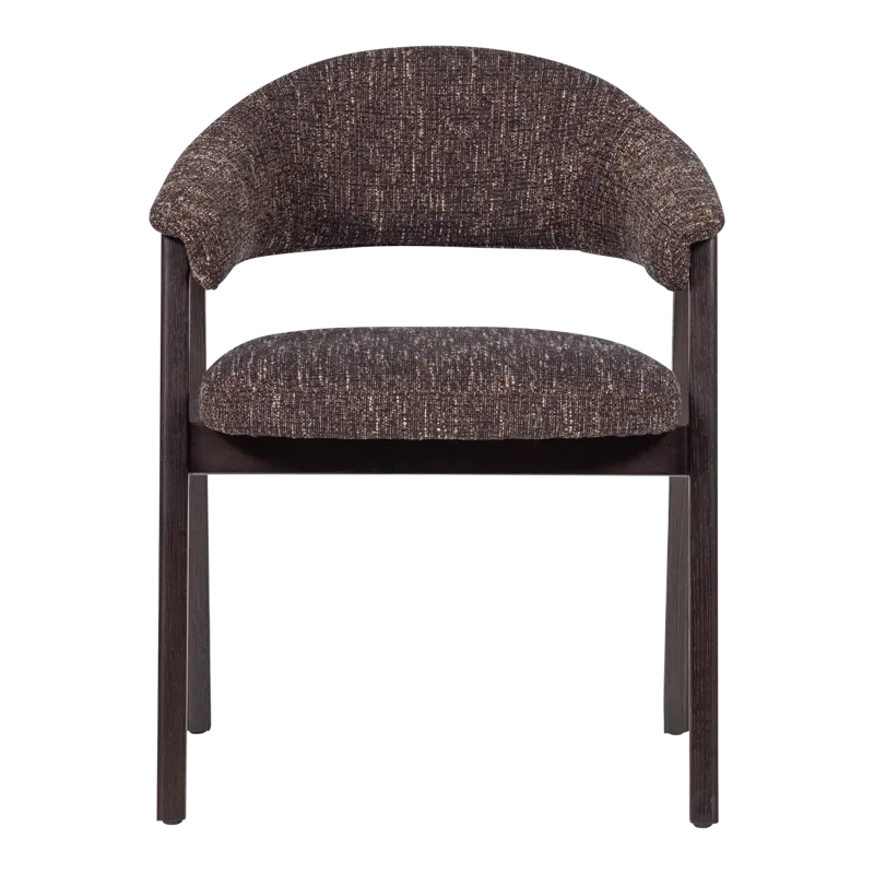 Spisebordsstol med armlæn Tunar - Mørkebrun - Møbler - Stole & lænestole - Armstole