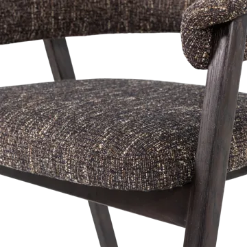 Spisebordsstol med armlæn Tunar - Mørkebrun - Møbler - Stole & lænestole - Armstole
