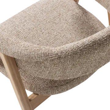 Spisebordsstol med armlæn Tunar - Natur melange - Møbler - Stole & lænestole - Armstole