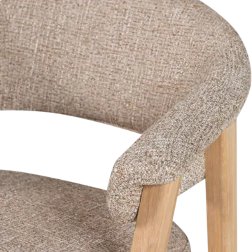 Spisebordsstol med armlæn Tunar - Natur melange - Møbler - Stole & lænestole - Armstole