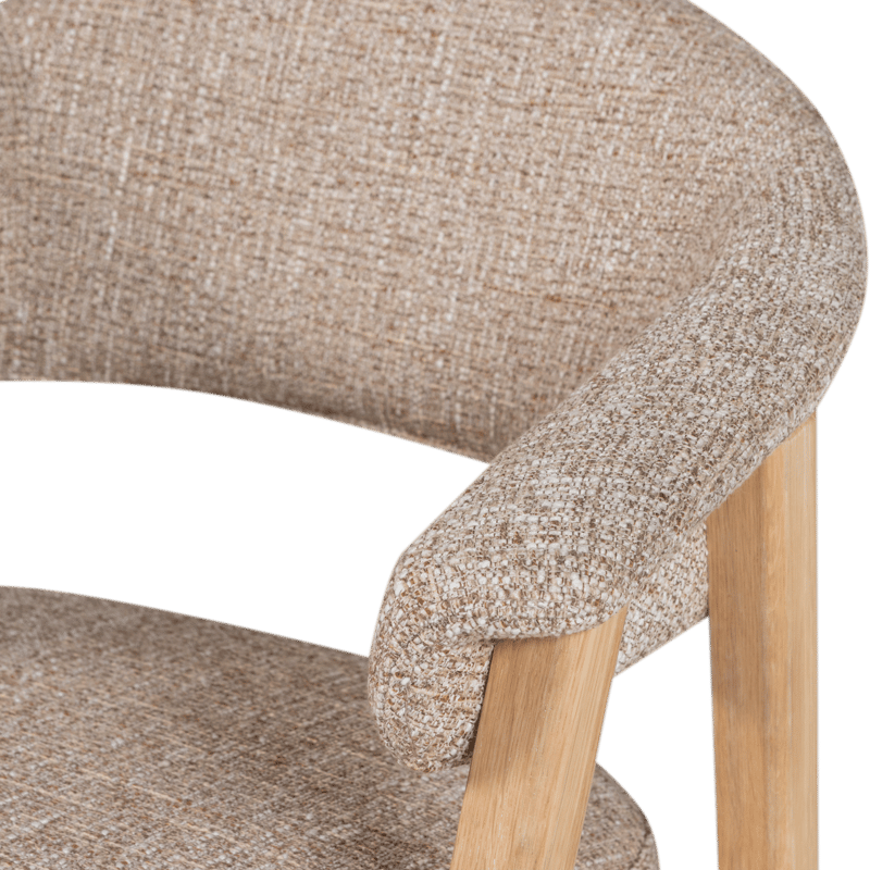 Spisebordsstol med armlæn Tunar - Natur melange - Møbler - Stole & lænestole - Armstole
