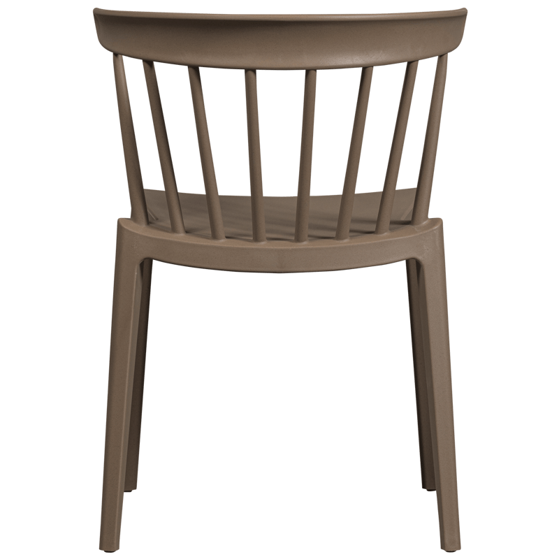 Spisebordsstol med ribber Bliss udendørs - Brun melange - Møbler - Stole & lænestole - Spisebordsstole & køkkenstole
