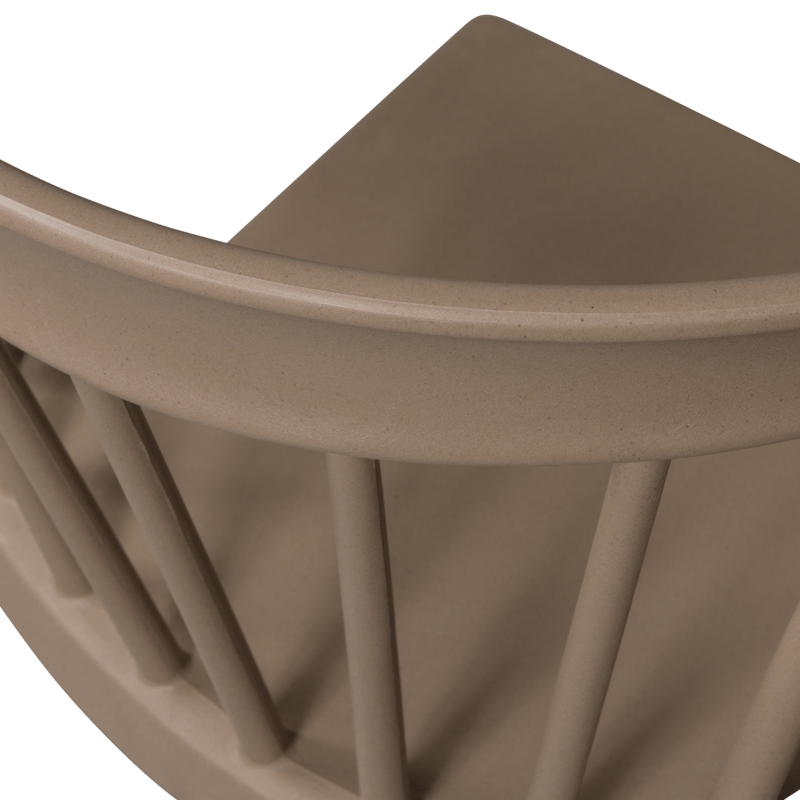 Spisebordsstol med ribber Bliss udendørs - Brun melange - Møbler - Stole & lænestole - Spisebordsstole & k økkenstole