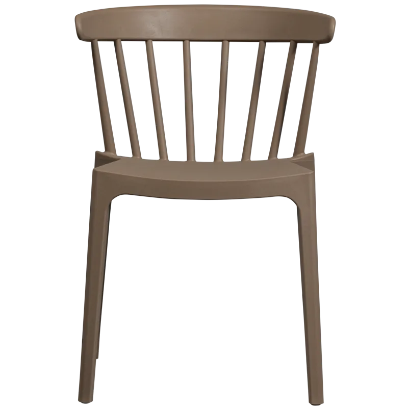 Spisebordsstol med ribber Bliss udendørs, Brun melange