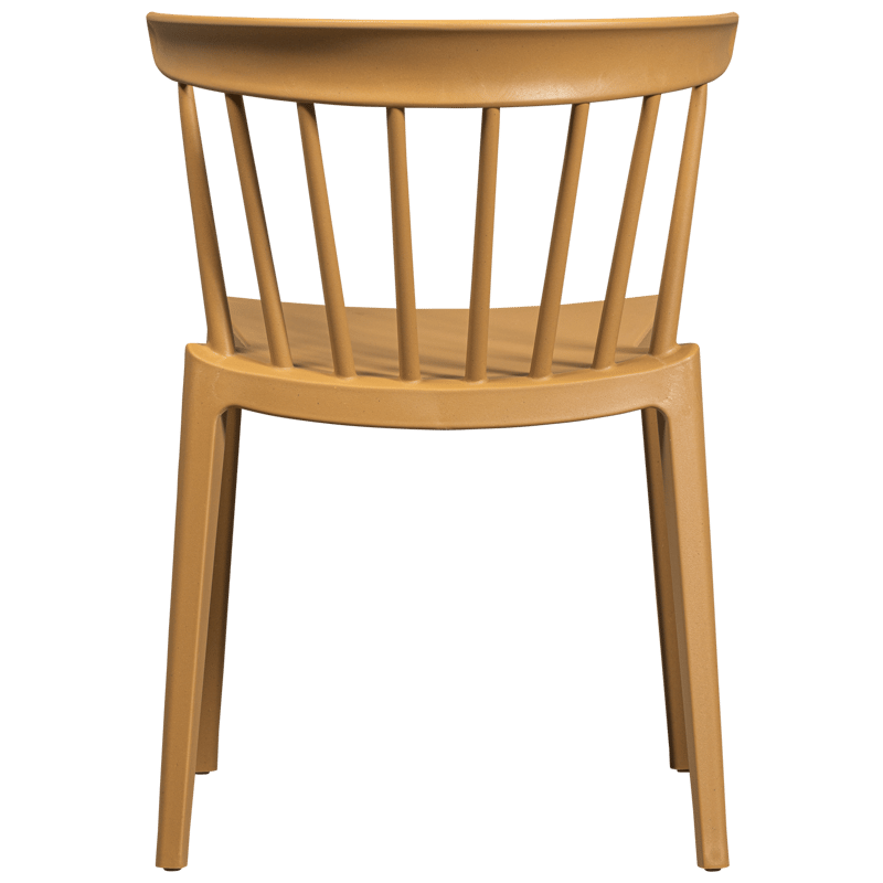 Spisebordsstol med ribber Bliss udendørs - Karamel melange - Møbler - Stole & lænestole - Spisebordsstole & køkkenstole