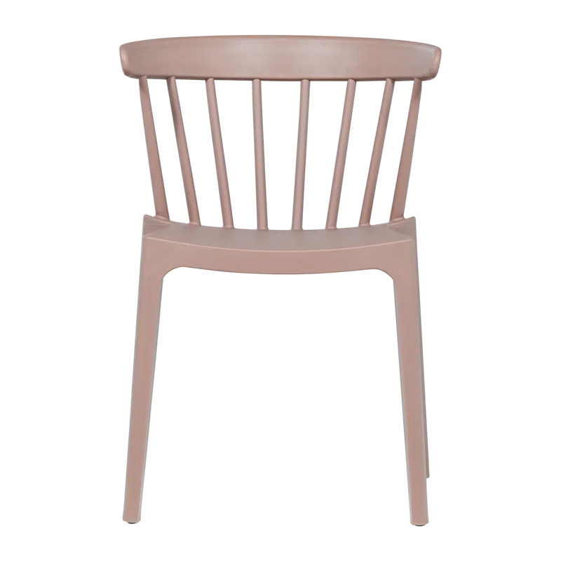 Spisebordsstol med ribber Bliss udendørs, Laksefarvet