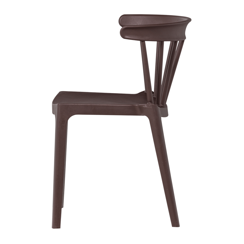 Spisebordsstol med ribber Bliss udendørs - Lilla/Brun - Møbler - Stole & lænestole - Spisebordsstole & køkkenstole