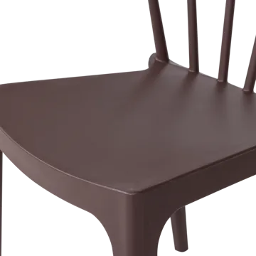 Spisebordsstol med ribber Bliss udendørs - Lilla/Brun - Møbler - Stole & lænestole - Spisebordsstole & køkkenstole
