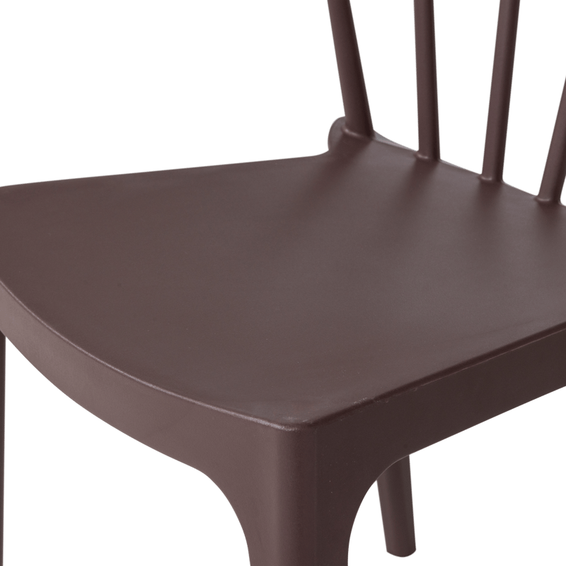 Spisebordsstol med ribber Bliss udendørs - Lilla/Brun - Møbler - Stole & lænestole - Spisebordsstole & køkkenstole