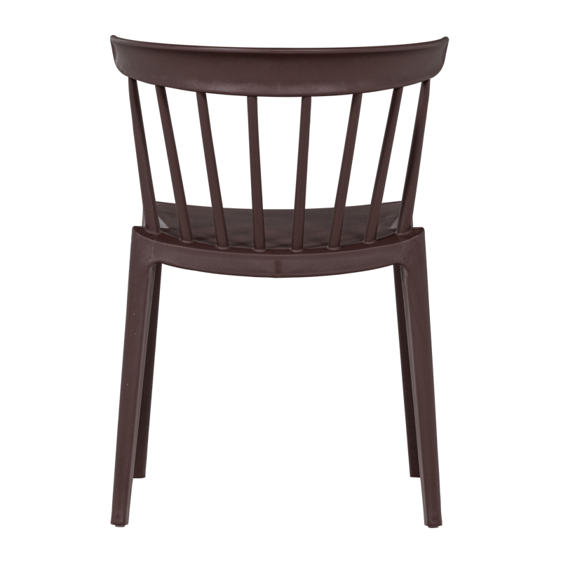 Spisebordsstol med ribber Bliss udendørs - Lilla/Brun - Møbler - Stole & lænestole - Spisebordsstole & køkkenstole