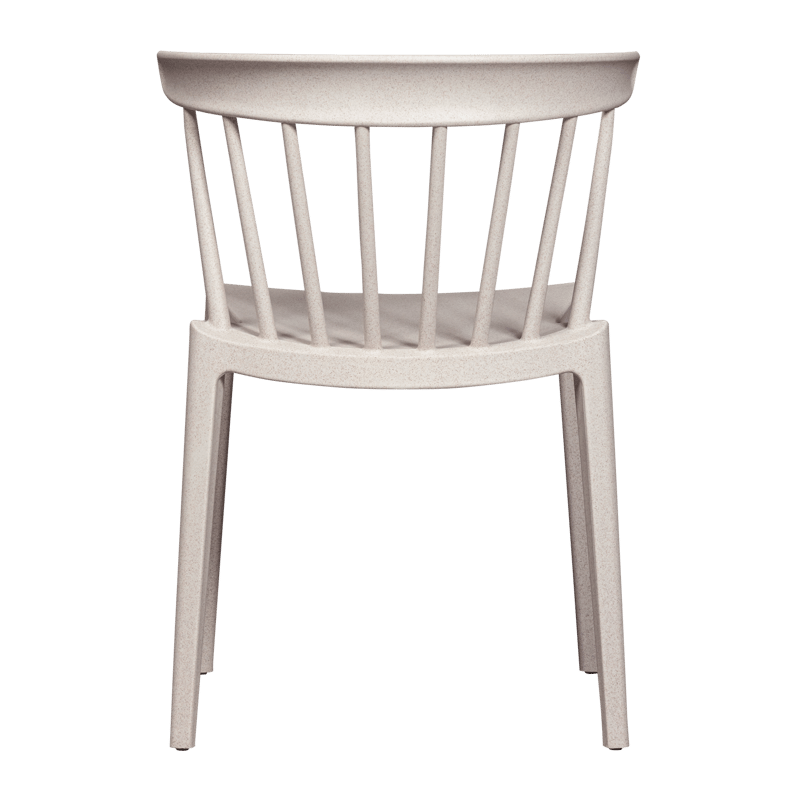 Spisebordsstol med ribber Bliss udendørs - Offwhite melange - Møbler - Stole & lænestole - Spisebordsstole & køkkenstole