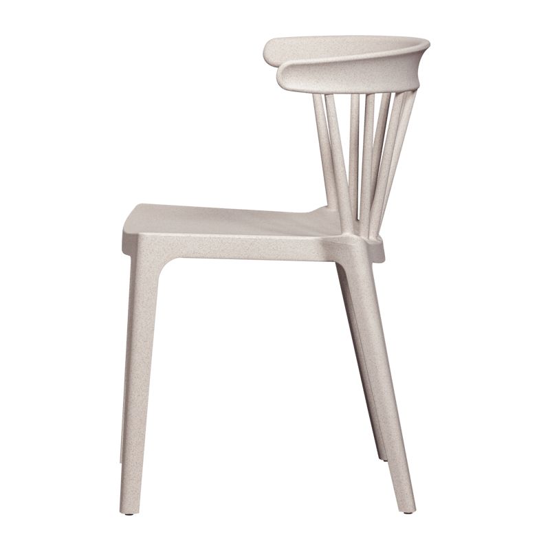 Spisebordsstol med ribber Bliss udendørs - Offwhite melange - Møbler - Stole & lænestole - Spisebordsstole & køkkenstole