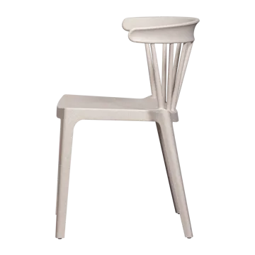 Spisebordsstol med ribber Bliss udendørs - Offwhite melange - Møbler - Stole & lænestole - Spisebordsstole & køkkenstole