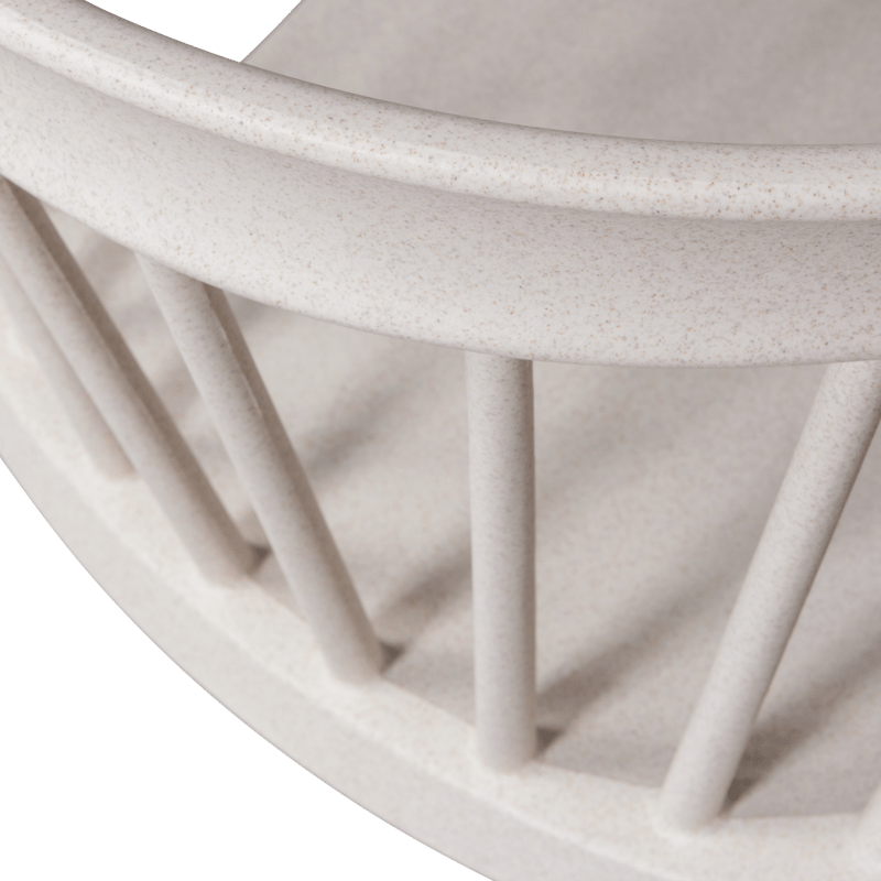 Spisebordsstol med ribber Bliss udendørs - Offwhite melange - Møbler - Stole & lænestole - Spisebordsstole & køkkenstole