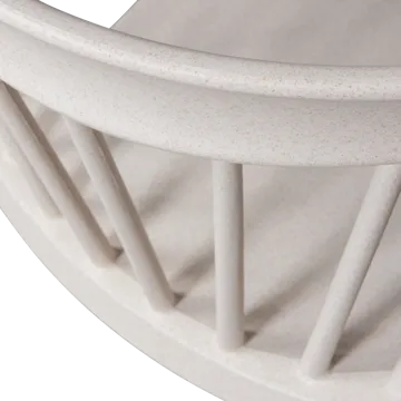 Spisebordsstol med ribber Bliss udendørs - Offwhite melange - Møbler - Stole & lænestole - Spisebordsstole & køkkenstole