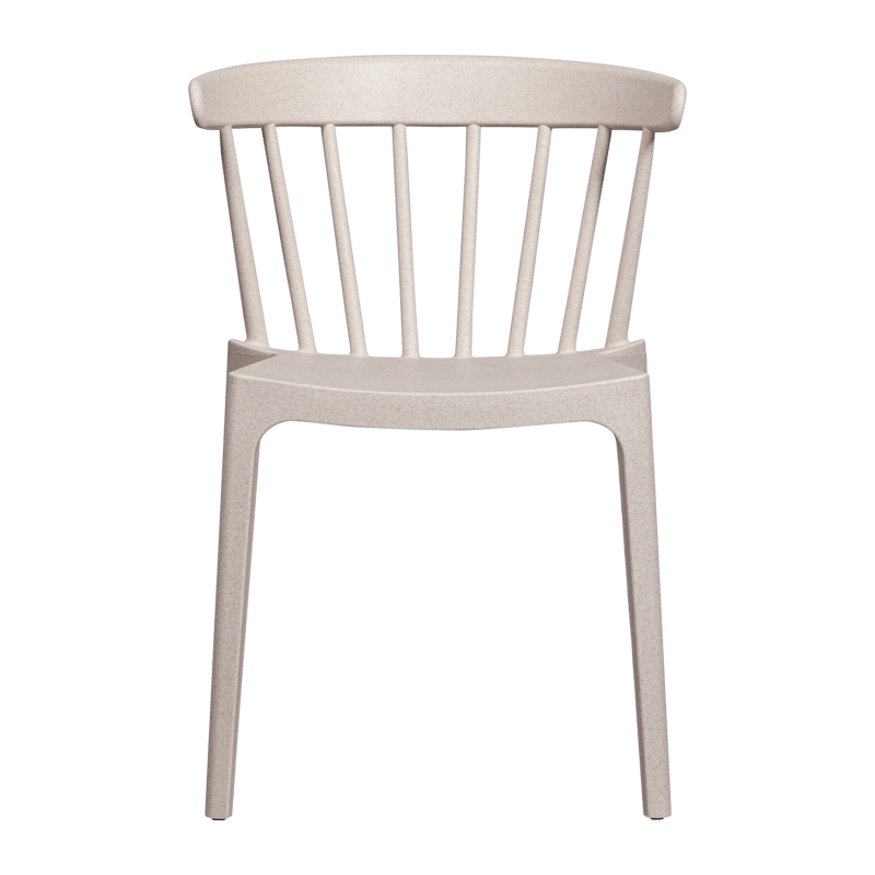 Spisebordsstol med ribber Bliss udendørs, Offwhite melange