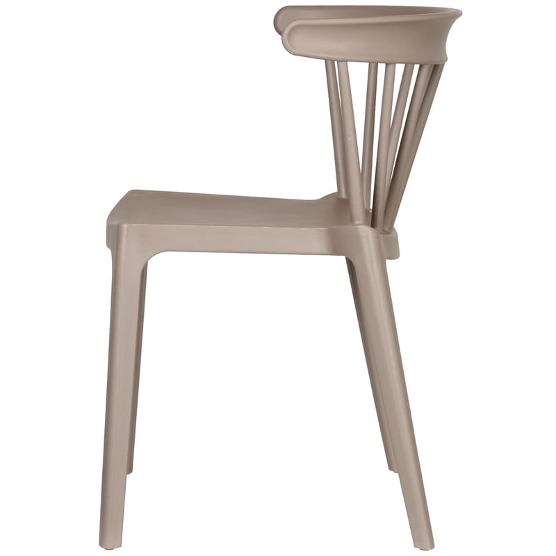 Spisebordsstol med ribber Bliss udendørs - Taupe - Møbler - Stole & lænestole - Spisebordsstole & køkkenstole