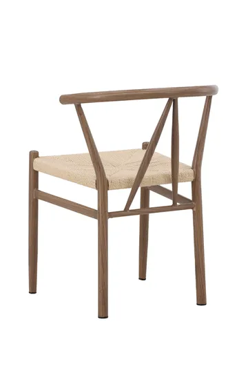 Spisebordsstol uden armlæn Peach Alfons spisestol - trælook / naturreb Beige - Møbler - Stole & lænestole - Spisebordsstole & køkkenstole