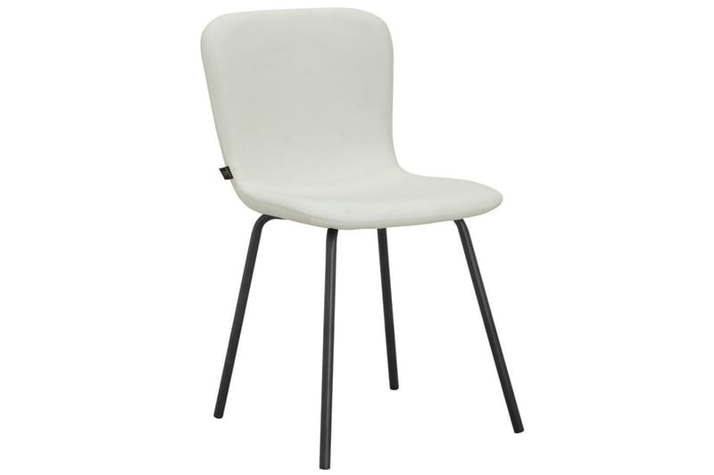 Spisebordsstol Ulmar Sæt med 2 Creme - Creme - Møbler - Stole & lænestole - Spisebordsstole & køkkenstole